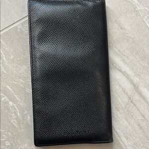 BVLGARI Black Leather Wallet authentic